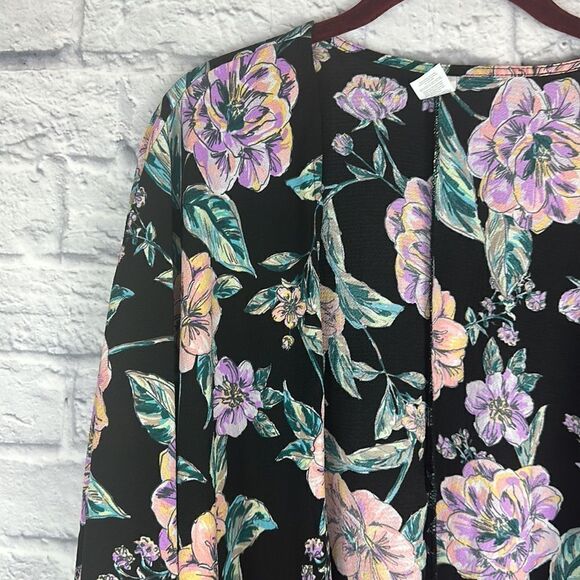 Freshwater Swim Coverup Kimono with Tassels NWT Size 1X - Picture 2 of 6